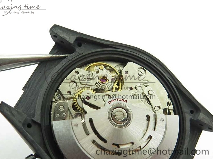 0601 Daytona DIW Carbon OMF Best Edition Black White Dial on Black Nylon Strap A OnTrend 2843